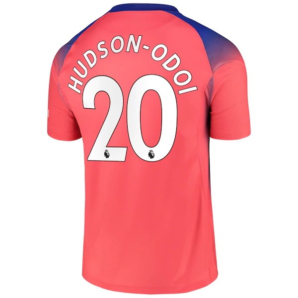 Camiseta Chelsea NO.20 Hudson Odoi Tercera equipo 2020-2021 Naranja